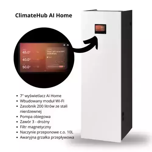 Zdjęcie produktu Pompa ciepła EHS Split 9 kW 3F ClimateHub AI Home 2 obiegi grzewcze 2